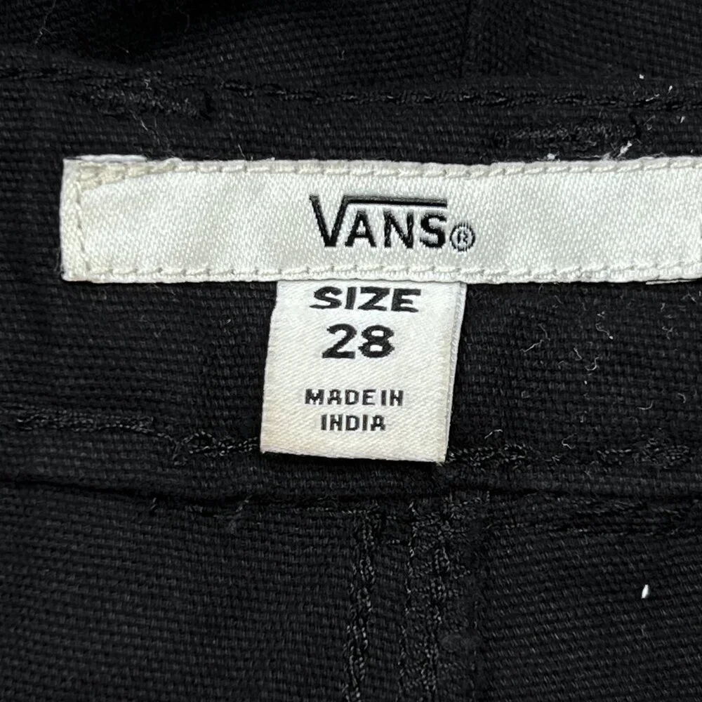 Vans Off the Wall Comber Shorts Black Chino‎ Cotton Button-Waist Size 28 - NWOT